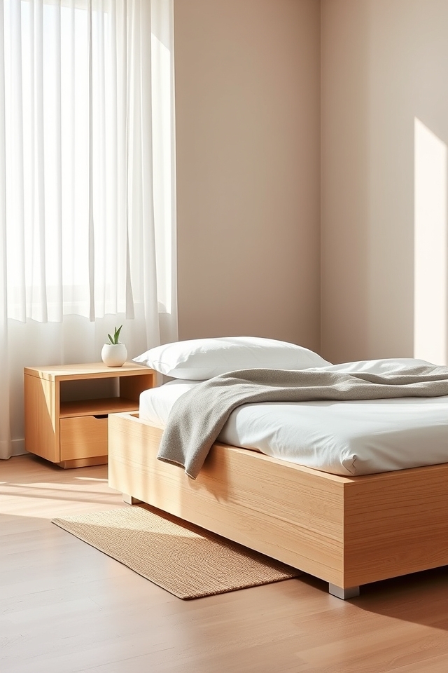 streamline bedroom for serenity
