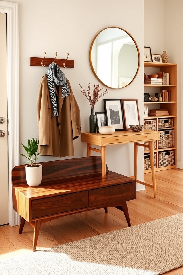 stylish and functional entryway furniture