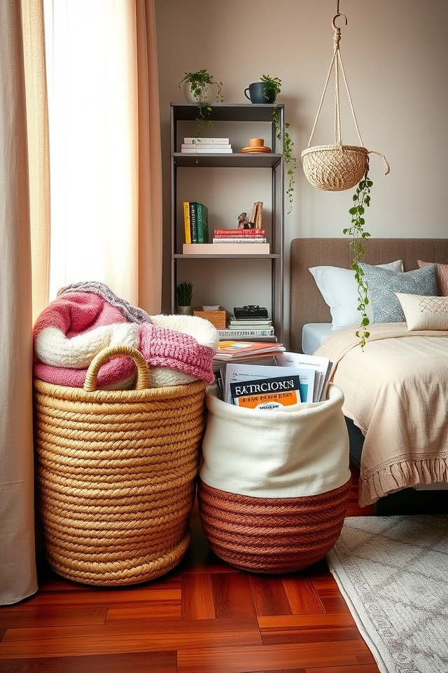 stylish baskets for organization