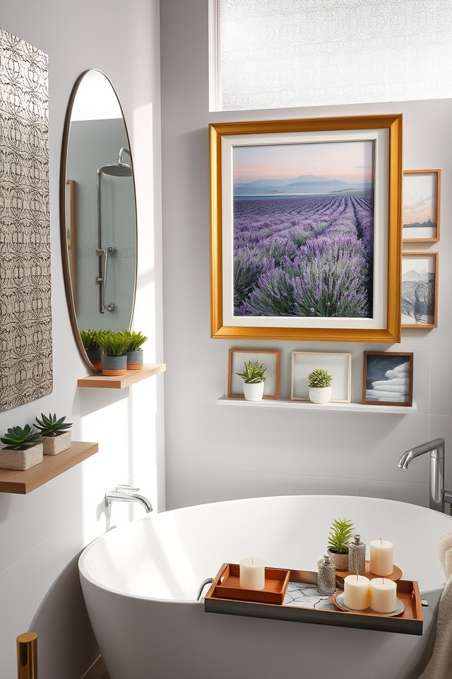 stylish bathroom wall decor