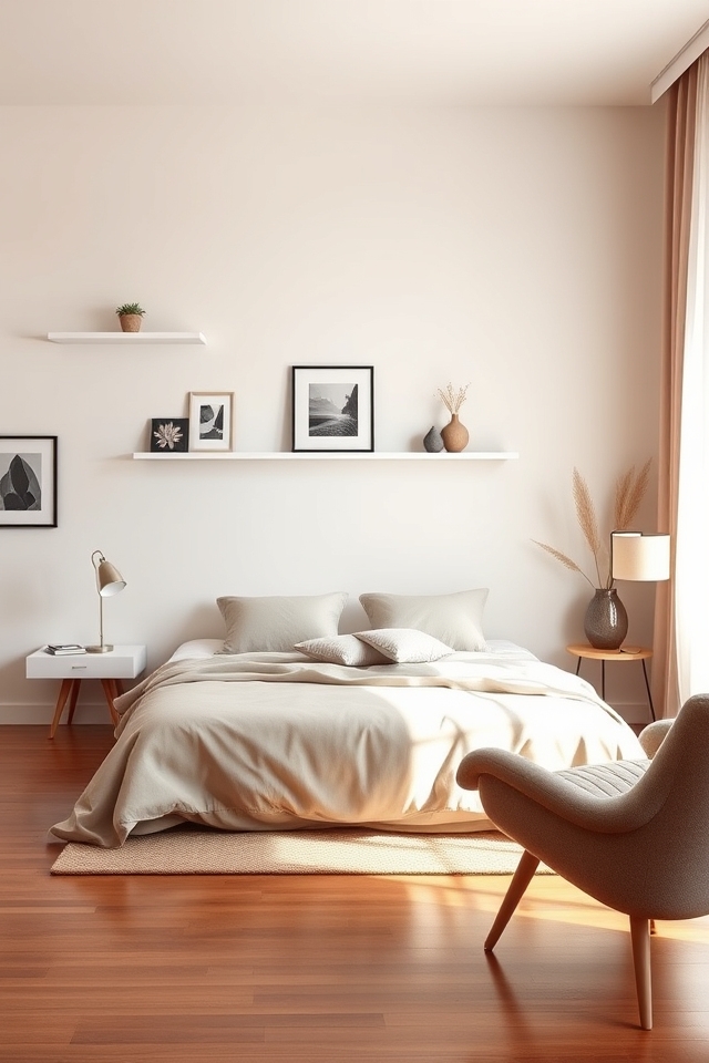 stylish functional floating shelves