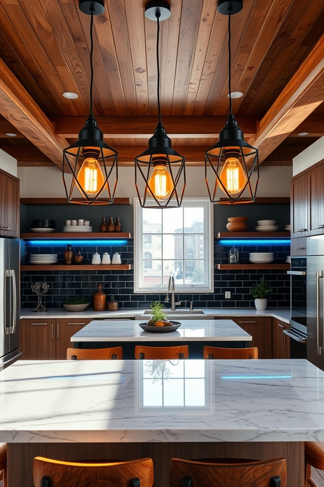 stylish functional kitchen lighting