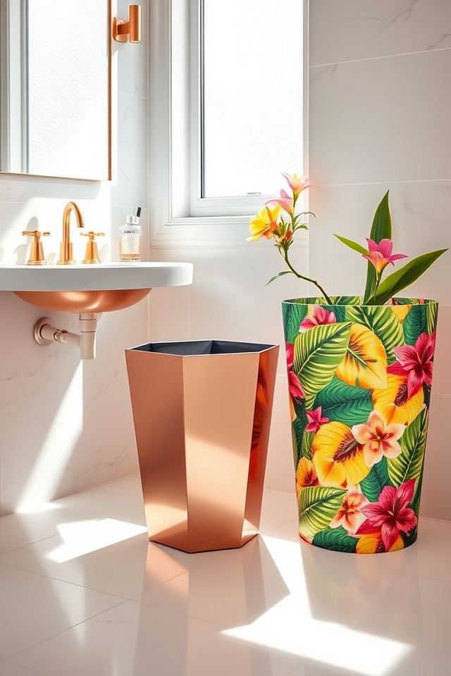 stylish functional party bins