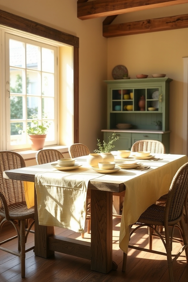 sun soaked rustic color palette