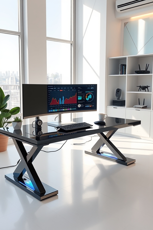 tech savvy modern workstations
