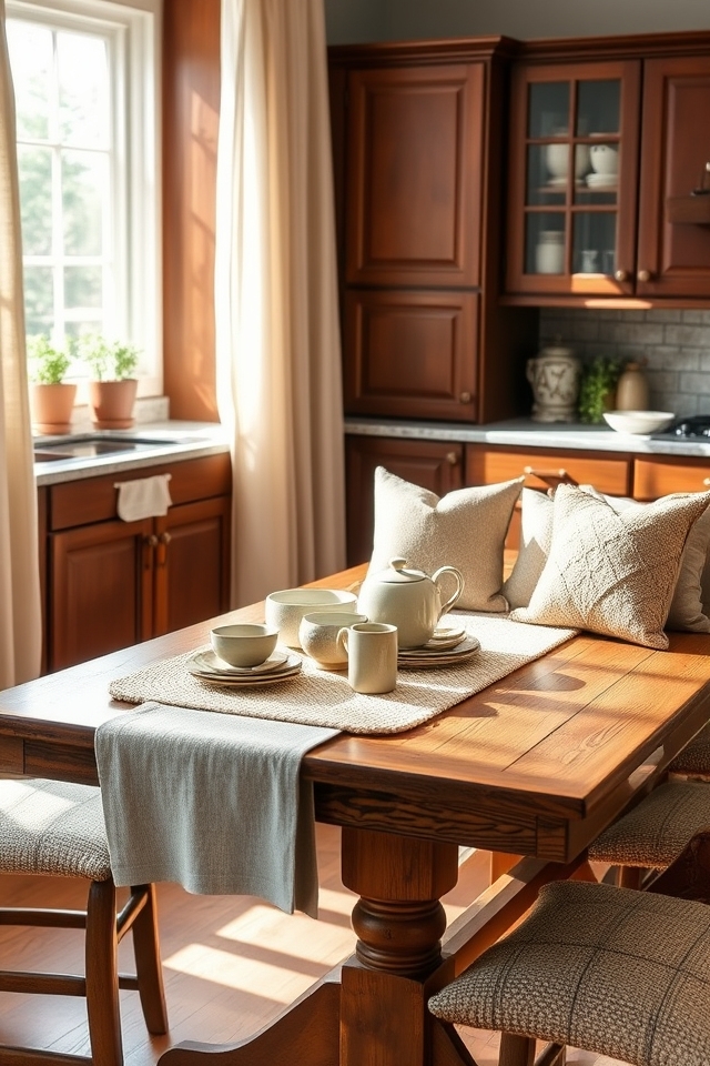 textured fabrics enhance kitchens