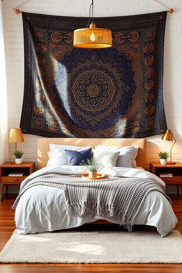 textured tapestries create warmth