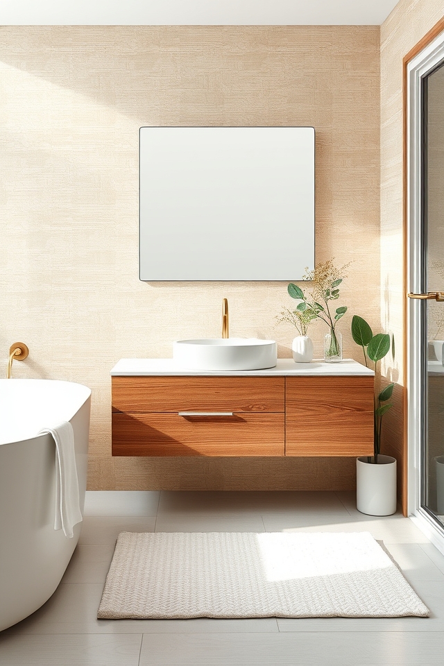 textured wallpaper bathroom options