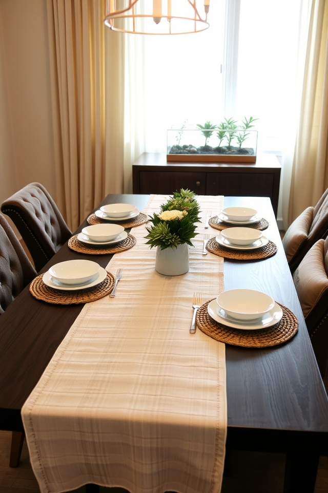 textures enhance dining atmosphere