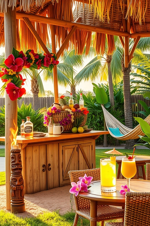 tiki bar hawaiian vibes