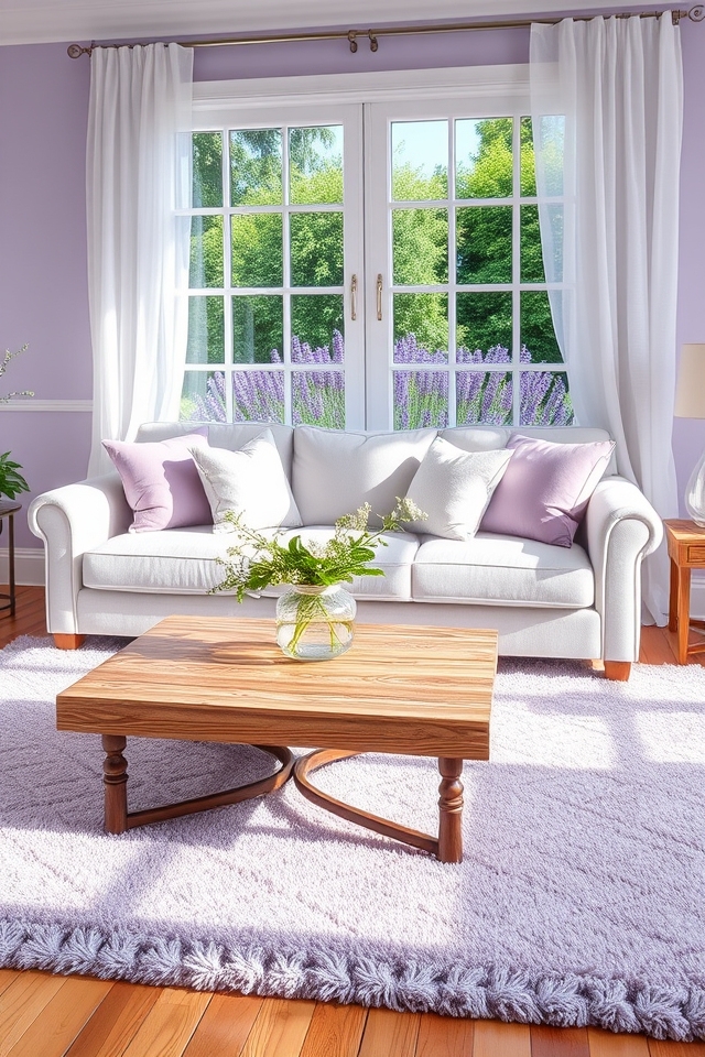tranquil lavender and silvery elegance
