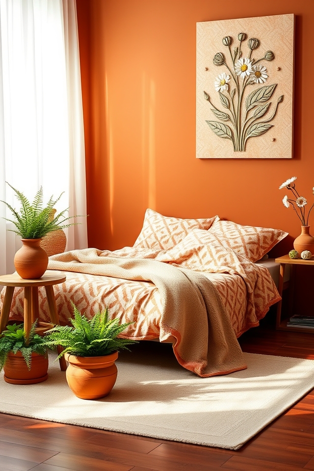 tranquil terracotta plant harmony