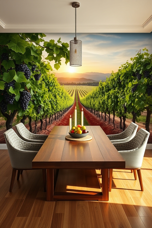 transform dining space murals