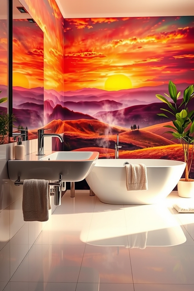 transformative bathroom mural styles