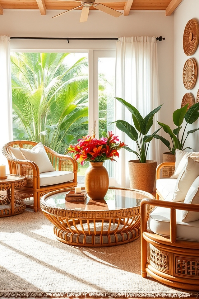 tropical bamboo rattan furniture