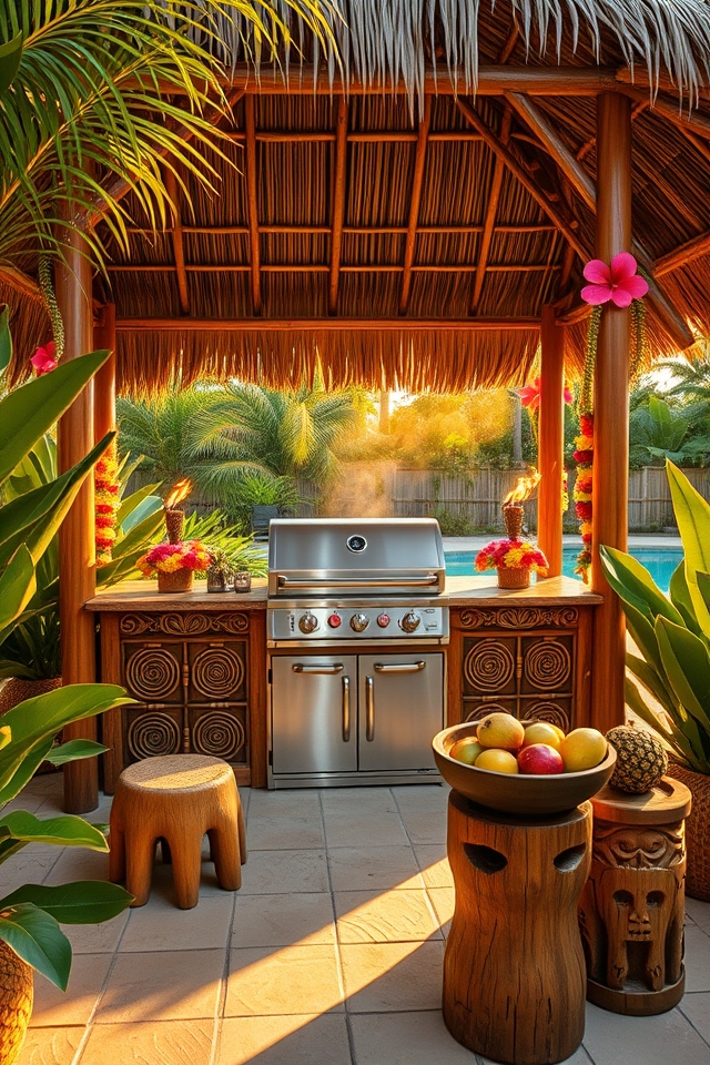tropical bamboo tiki paradise