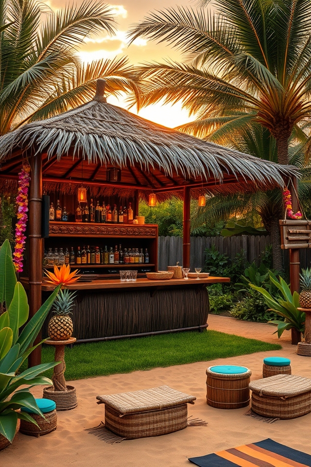 tropical tiki hut escape