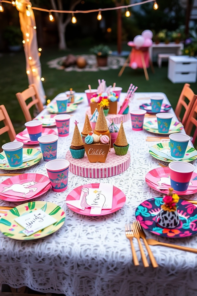 unique themed birthday tableware