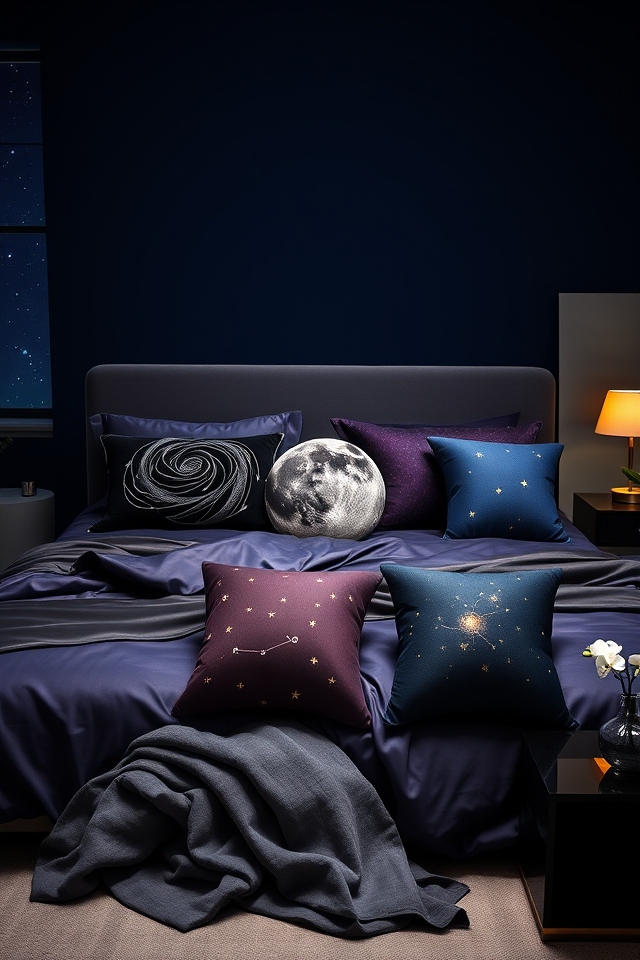universe themed accent pillows