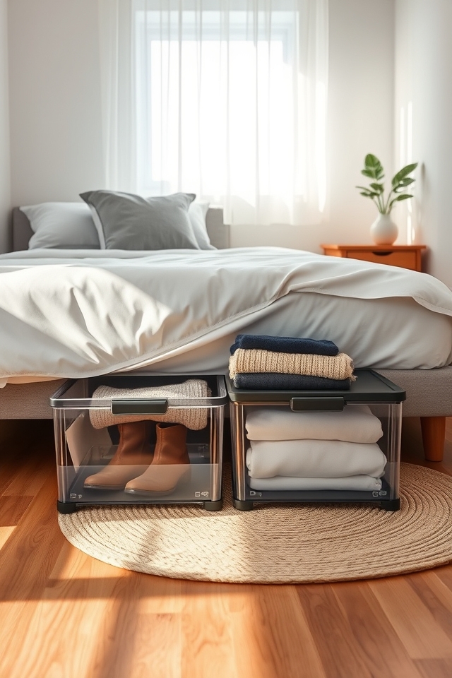 versatile under bed storage bins