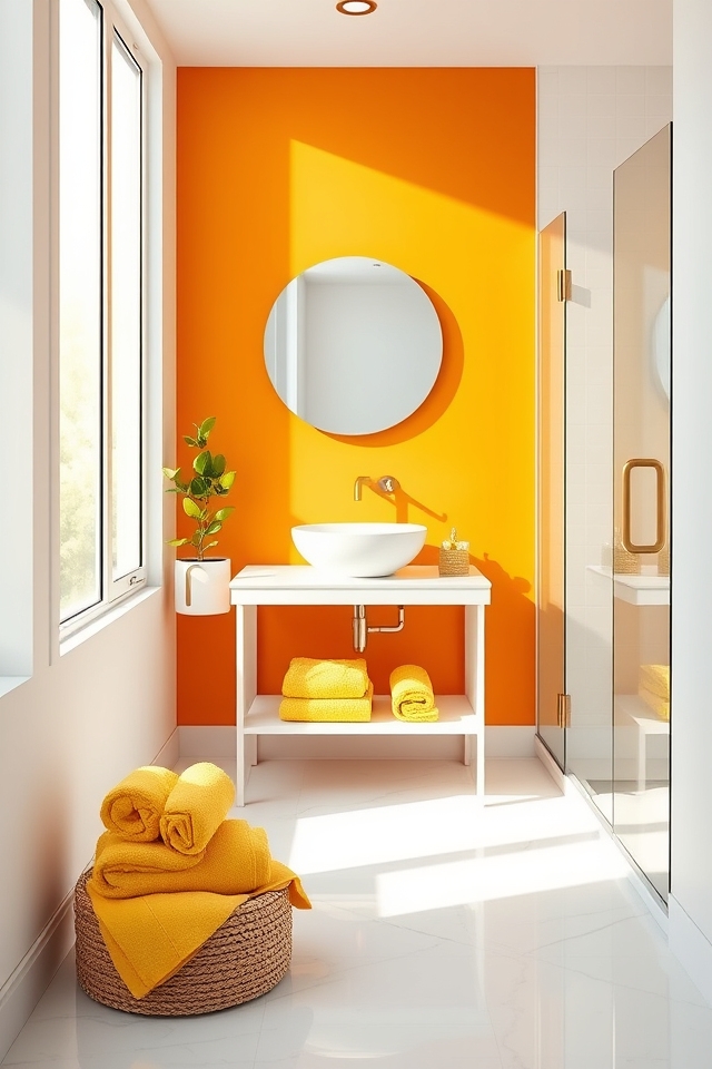 vibrant citrus bathroom boost