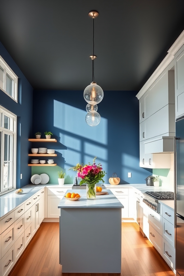 vibrant kitchen paint transformation