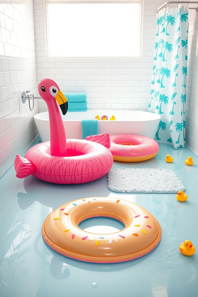 vibrant non slip floatie mats