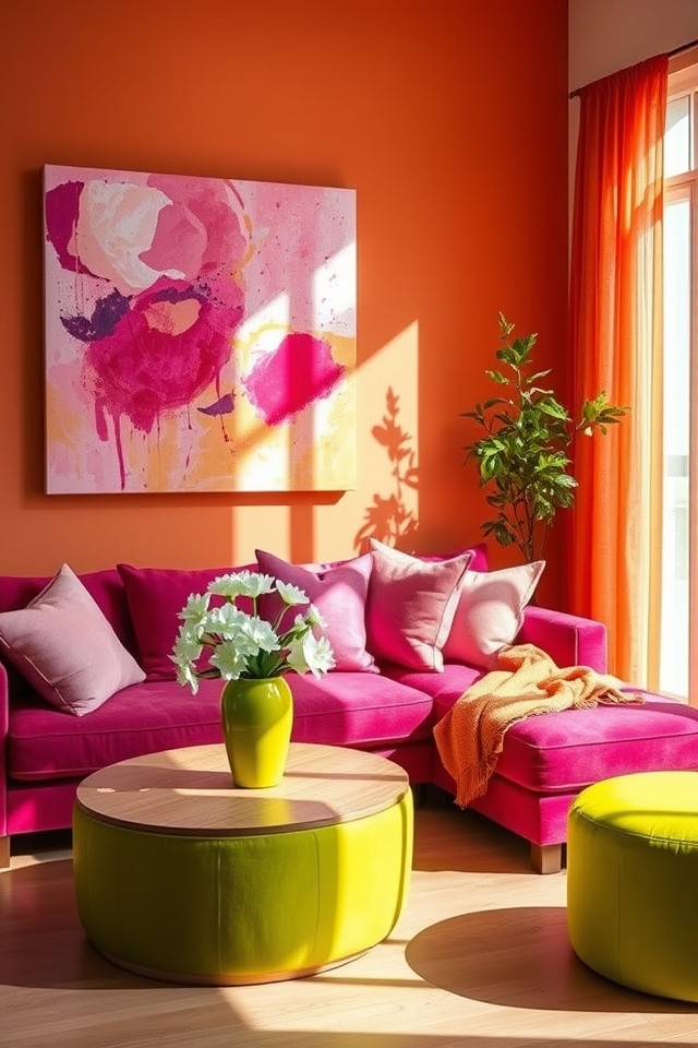 vibrant triadic color scheme