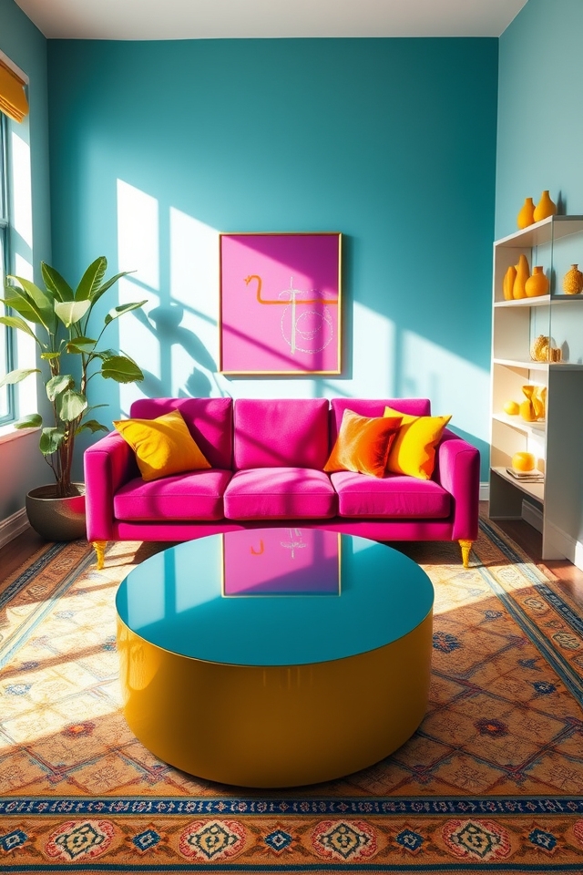 vibrant triadic color scheme