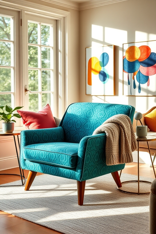 vibrant upholstered seating option