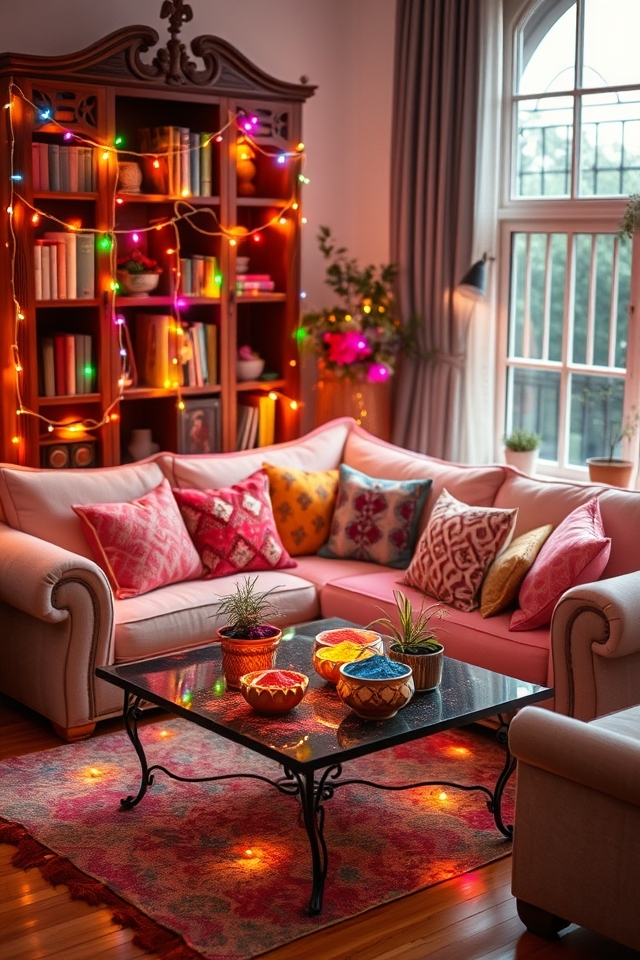 vibrant whimsical lighting decor
