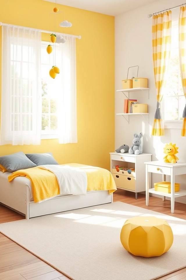 vibrant yellow citrus joy