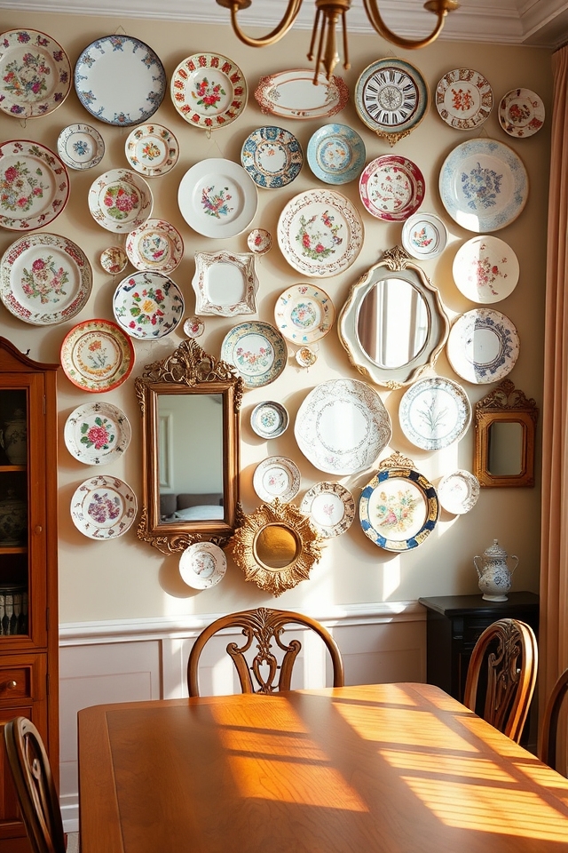 vintage decor gallery display