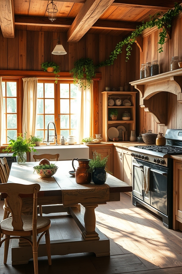 vintage farmhouse kitchen charm