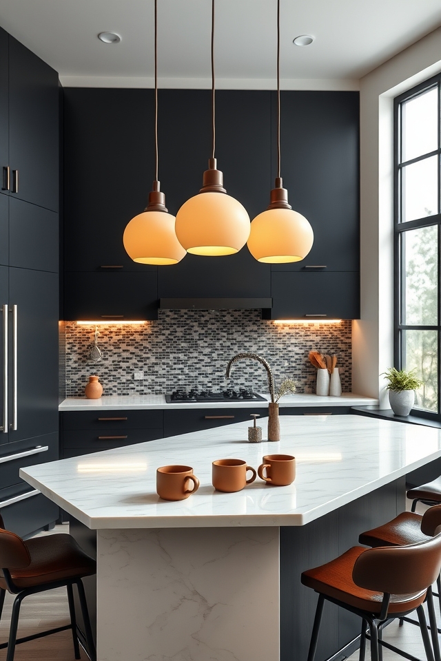 warm cappuccino kitchen glow