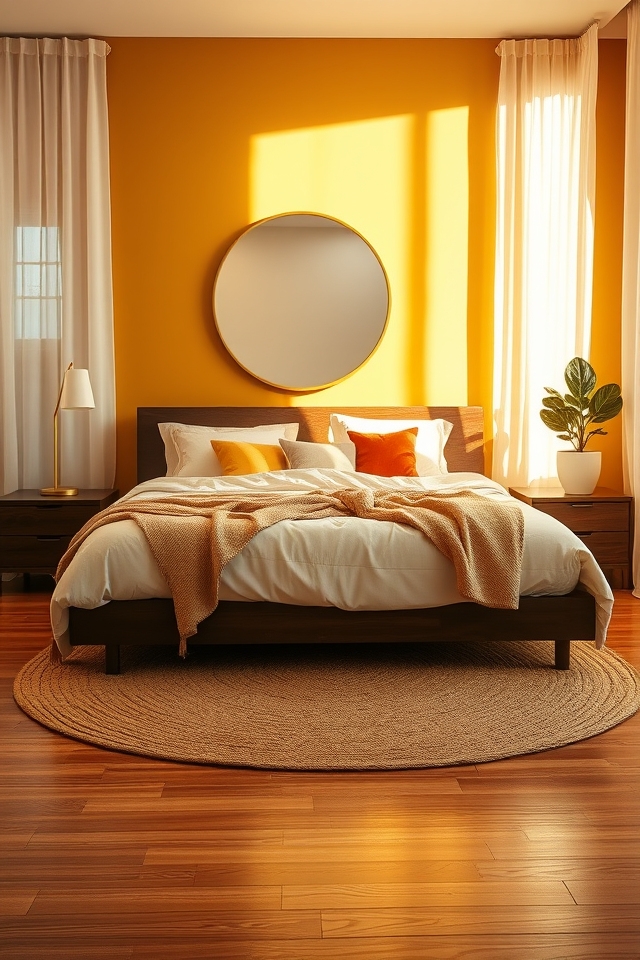 warm golden honey tones