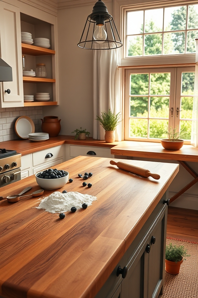 warm sturdy butcher block