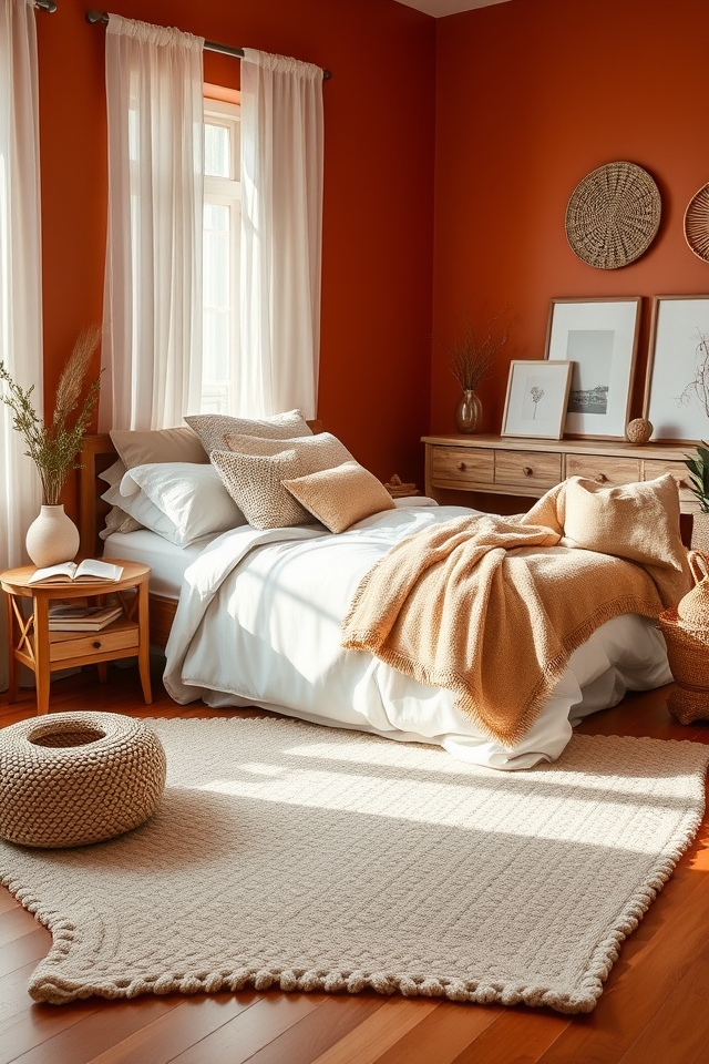 warm terracotta neutral combination