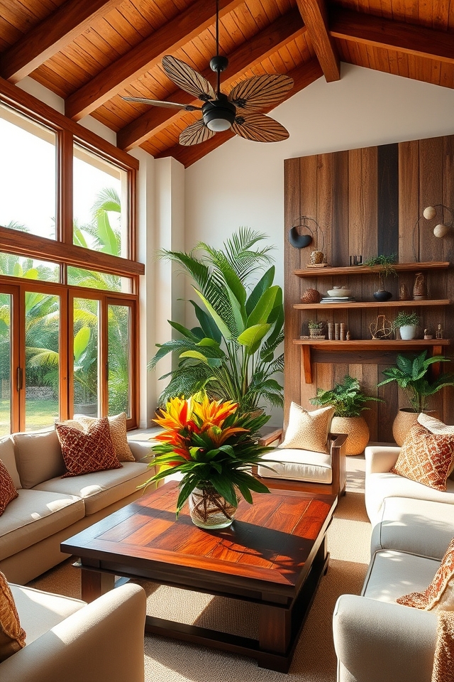 warmth through wooden accents
