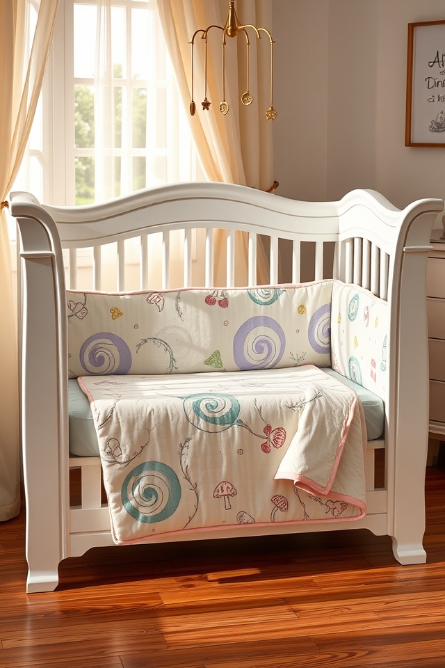 whimsical alice adventure bedding