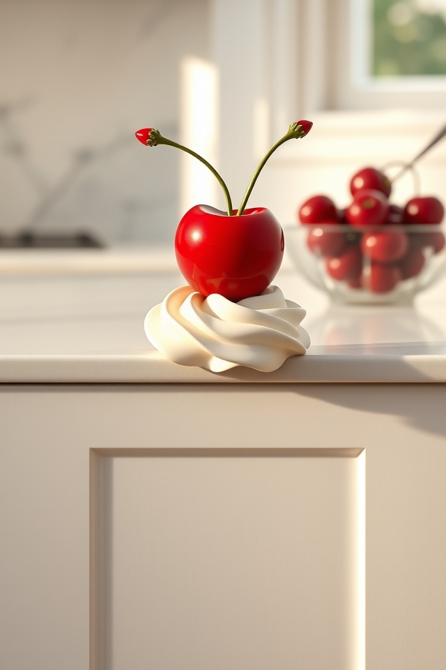 whimsical cherry drawer knobs