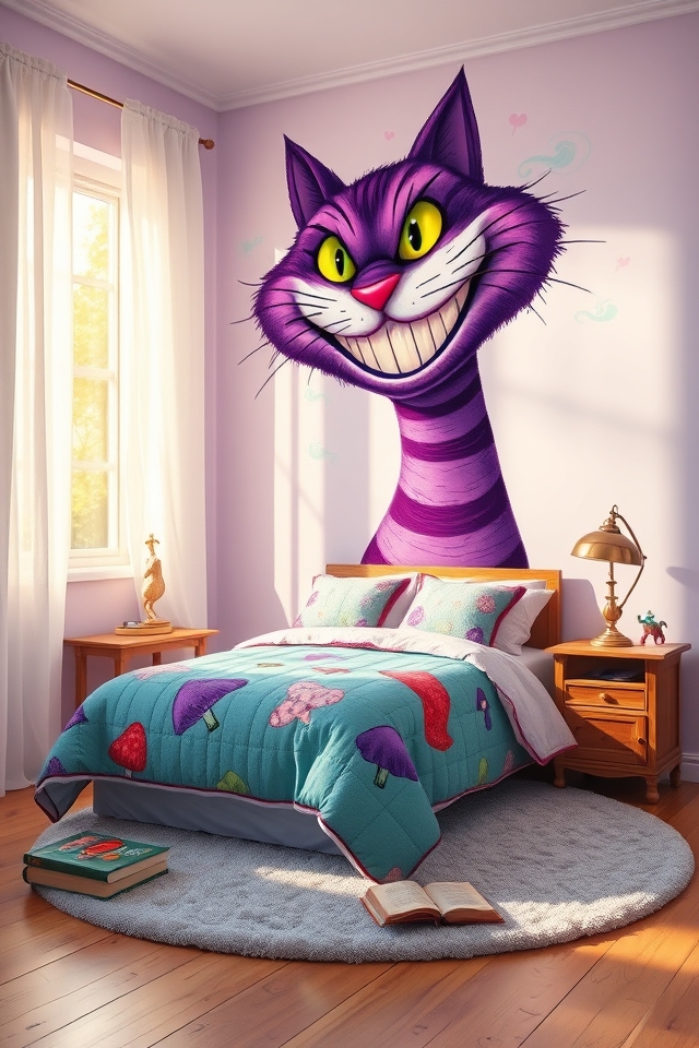 whimsical cheshire cat glow
