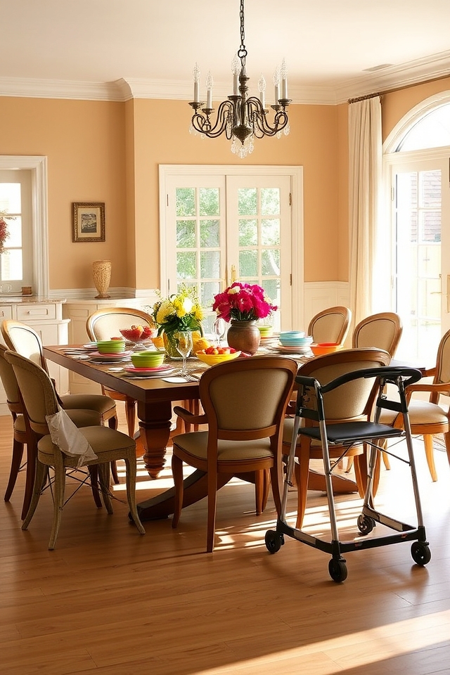 accessible and comfortable dining
