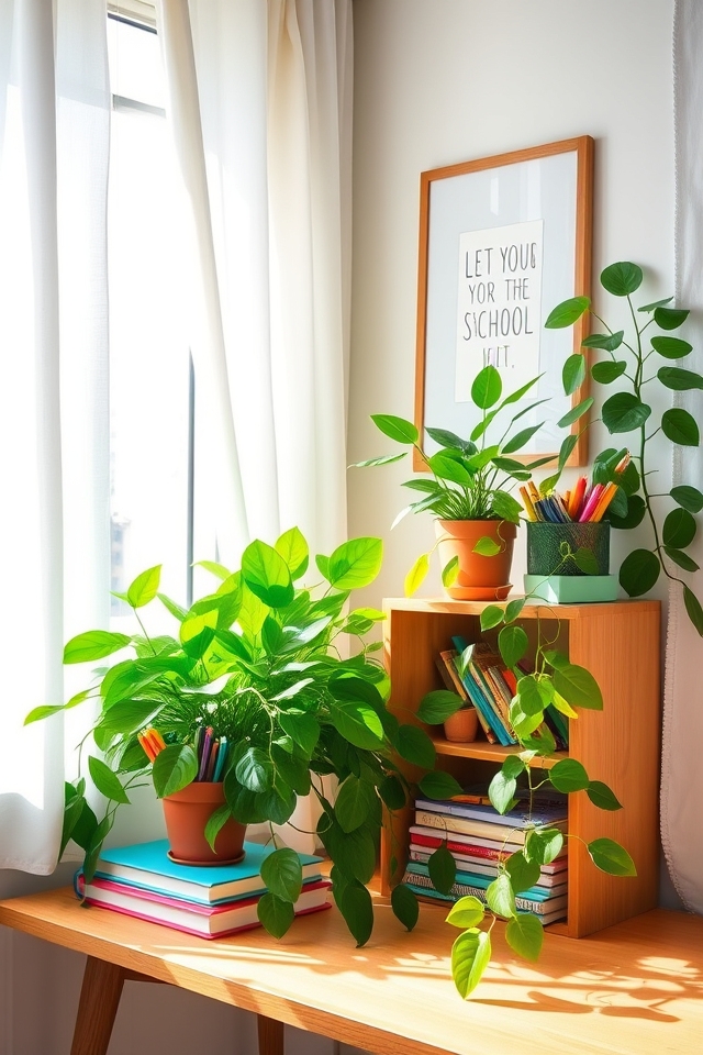 add cheerful indoor greenery