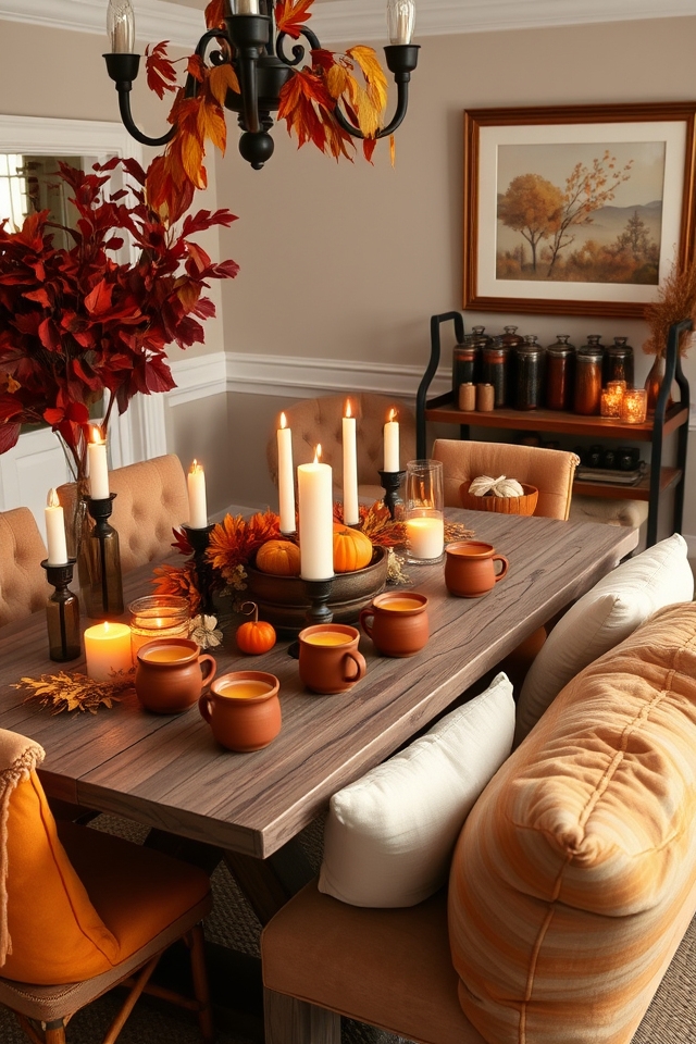 autumn cozy beverage station