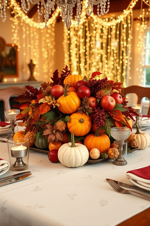 autumn equinox dining centerpiece