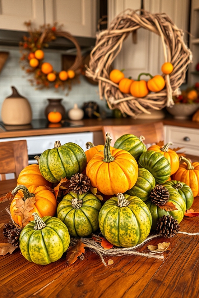 autumn harvest wreath decoration
