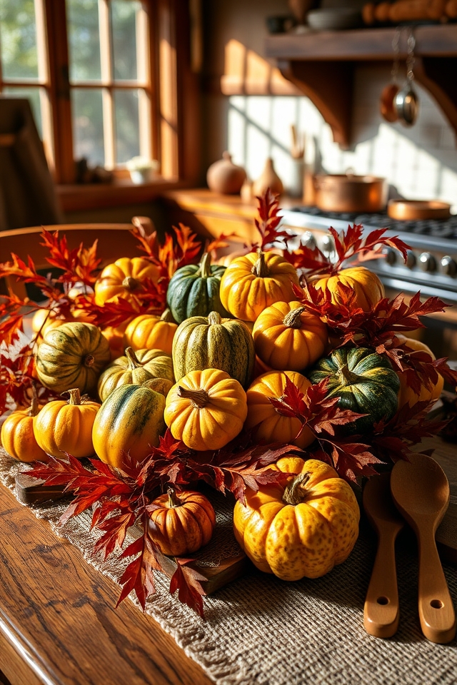 autumn leaves rustic decor