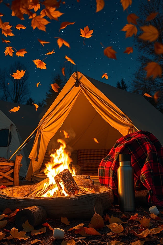 autumn stargazing camping adventure