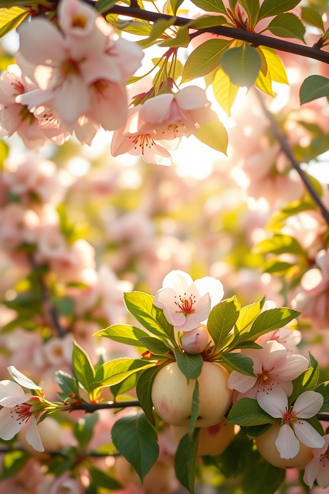 blossoming orchard color palette